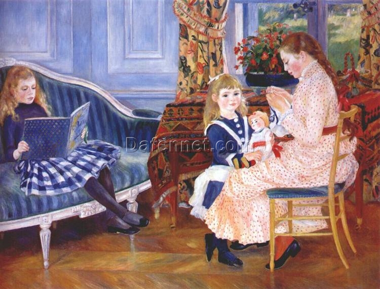 Renoir’s “Children’s Afternoon at Wargemont” – Custom Oil Painting Reproduction for Lovers of Childhood and Nature Art | Dafen Village