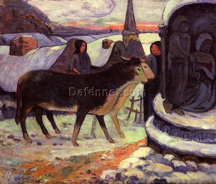 Christmas Night” by Paul Gauguin – 1894 Oil Painting Reproduction