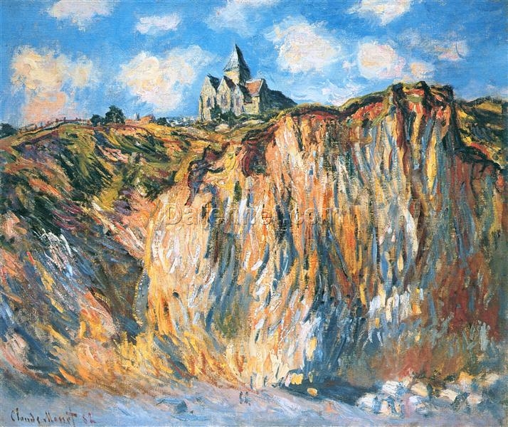 Buy Church at Varengeville, Morning (1882) by Claude Monet – Hand-Painted Oil Painting for Your Living Room