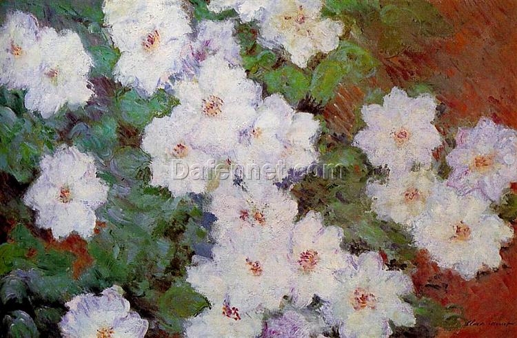 Claude Monet Clematis (1897) – Exquisite Floral Oil Painting for Sophisticated Home Aesthetics