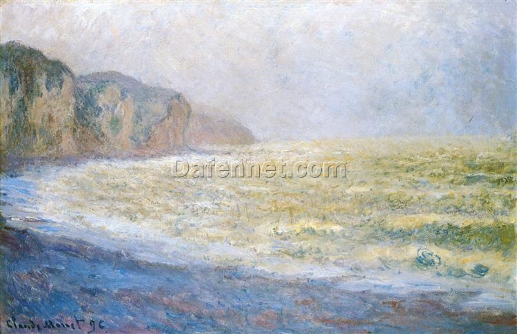 Custom Monet Cliff at Pourville (1896) Oil Painting – High-Quality Hand-Painted Artwork from Dafen Village