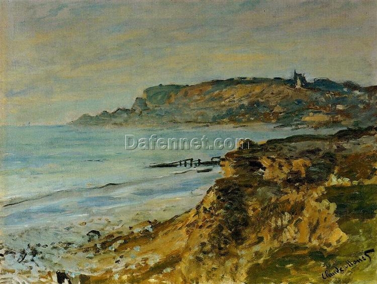 Claude Monet Cliff at Sainte-Adresse 1873 – Hand-Painted Impressionist Oil Painting on Canvas, Dafen Village Artistry