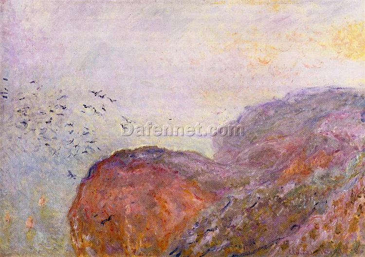 Monet’s Cliff near Dieppe (1896) – Stunning Hand-Painted Oil Painting for Home Decor | Dafen Village Artwork