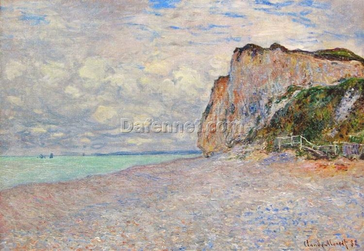 Claude Monet Cliffs Near Dieppe (1882) Reproduction – Classic French Seaside Landscape | Hand-Painted by Dafen Village Artists