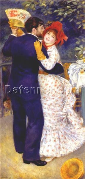 Premium Reproduction of Renoir’s “Dance in the Country” – Vibrant Oil Painting of 19th-Century Rural Life | Dafen Village