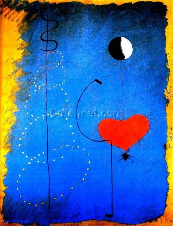 Dancer by Joan Miró – Unique Oil Painting Reproduction, Ideal for Modern Home Decor, Dafen Village Studio