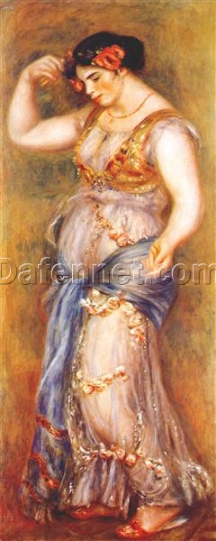 Dancer with Castanets” – Handcrafted Oil Reproduction of Renoir’s Lively and Colorful Dance | Dafen Village