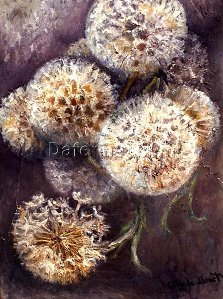 Claude Monet’s Iconic Dandelions (c.1900) | Handcrafted Oil Painting Reproduction from Dafen Village