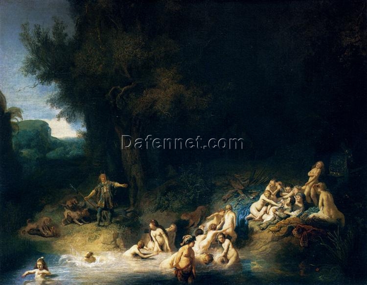 Rembrandt ‘Diana Bathing’ 1634 – Capturing the Myth of Actaeon and Callisto in Stunning Detail