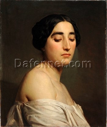 Custom Oil Painting of Bouguereau’s “Disdain” | 1850 Artwork from Dafen Village Studio