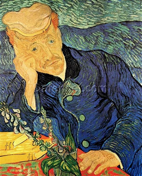 1890 Vincent van Gogh Dr. Paul Gachet – Premium Oil Painting Reproduction from Dafen Village