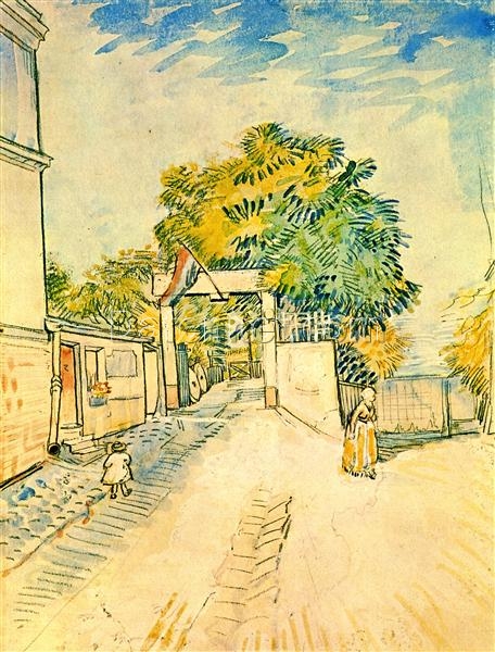 1887 Entrance to the Moulin de la Galette by Vincent van Gogh – Stunning Oil Painting Reproduction by Dafen Village Artists