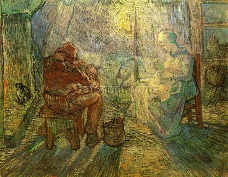 Hand-Painted Evening – The Watch (1889) by Vincent van Gogh, Available as a High-Quality Oil Painting from Dafen Village