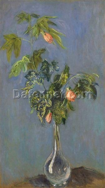 Authentic Flowers in a Vase (1882) Claude Monet Oil Painting | Handmade Reproduction from Dafen Village Studio