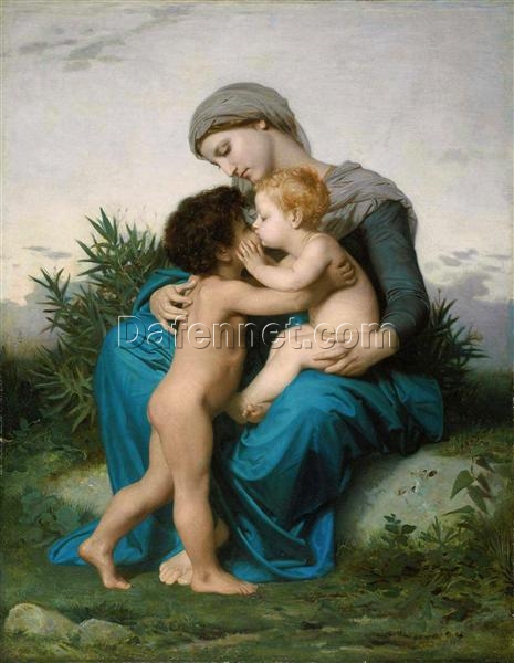 Order Custom Oil Painting of “Fraternal Love” by William-Adolphe Bouguereau | Dafen Village Studio