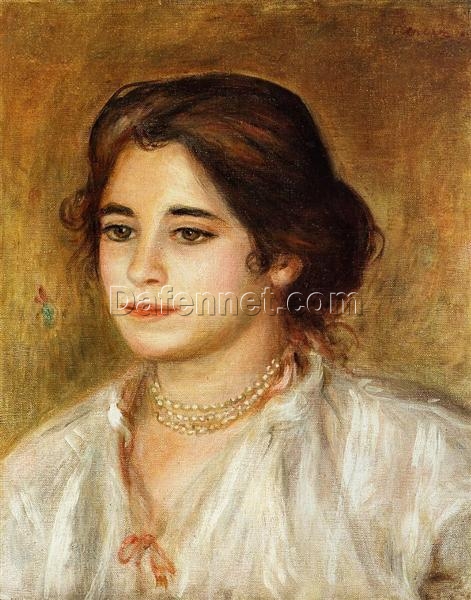 Buy Renoir “Gabrielle Wearing a Necklace” 1906 – High-Quality Oil Painting Reproduction by Dafen Village Artists