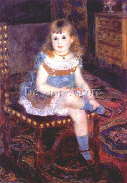 Renoir “Georgette Charpentier Seated” 1876 – Premium Oil Painting Reproduction from Dafen Village Art Studio