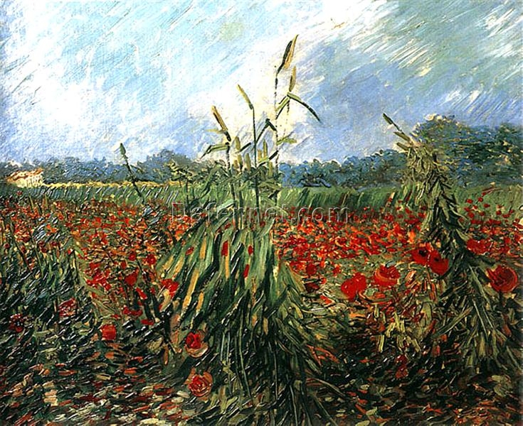 Green Ears of Wheat by Vincent van Gogh – 1888 Hand-Painted Oil Reproduction for Home or Office Decor from Dafen Village