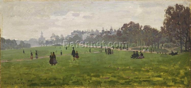 Claude Monet 1871 Green Park in London Oil Reproduction – Handcrafted Art from Dafen Village