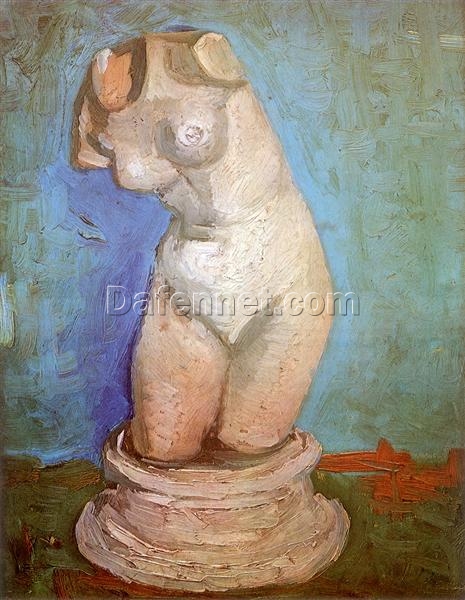 Hand-Painted 1886 Vincent van Gogh Gypsum Torso Oil Painting | Custom Art from Dafen Village Studio