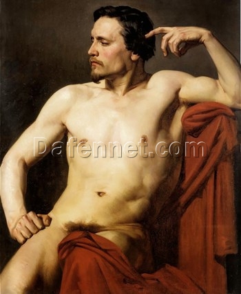 Reproduction of Bouguereau’s “Half Length Figure” | High-Quality Hand-painted Oil Art for Sale