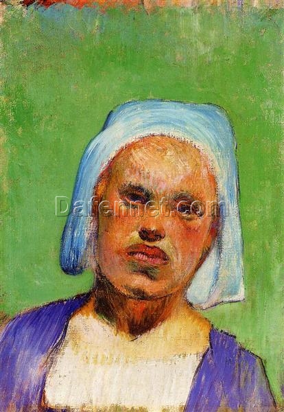 Buy Paul Gauguin’s “Head of a Breton (Marie Louarn)” 1888 – Premium Oil Painting Reproduction | Custom Handcrafted Canvas Art