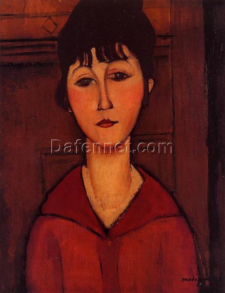 Buy Modigliani’s “Head of a Young Girl” 1916 – Premium Oil Painting Reproduction | Handcrafted Canvas Art for Home Décor