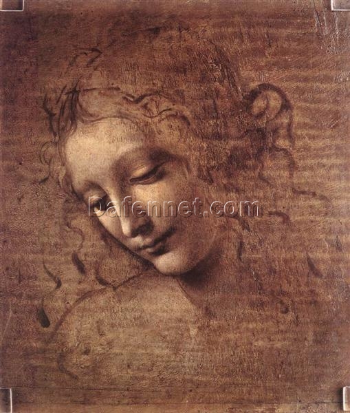 Hand-Painted Reproduction of Leonardo da Vinci’s “Head of a Young Woman with Tousled Hair” (La Scapigliata) c.1508 | Dafen Village Studios