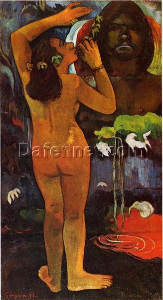 Paul Gauguin “Hina, Moon Goddess and Te Fatu, Earth Spirit” 1893 – Custom Oil Painting Reproduction