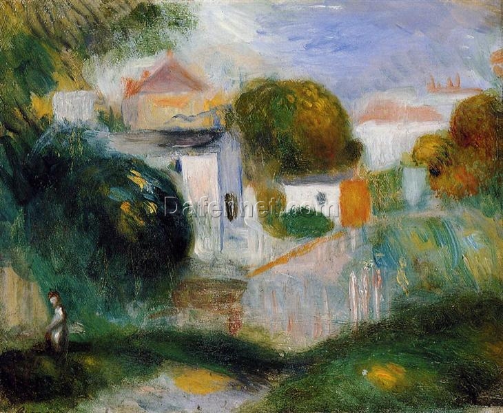 Renoir “Houses in the Trees” – Premium Oil Painting Reproduction from Dafen Village Art Studio