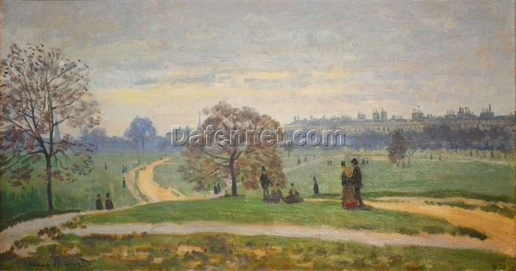 Classic Impressionist Hyde Park (1871) by Claude Monet – Museum-Quality Oil Painting from Dafen Village Studio