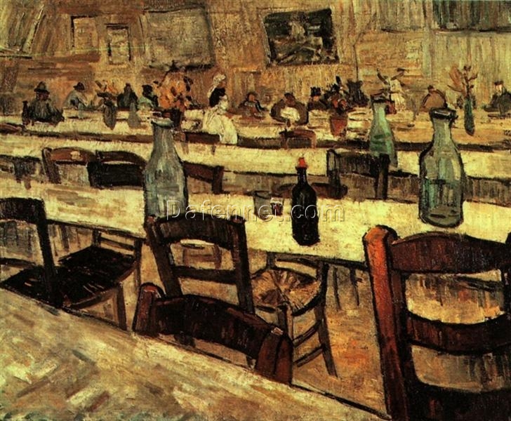 Vincent van Gogh 1888 Masterpiece – “Interior of a Restaurant in Arles” Oil Painting, Custom Reproduction by Dafen Village Artists