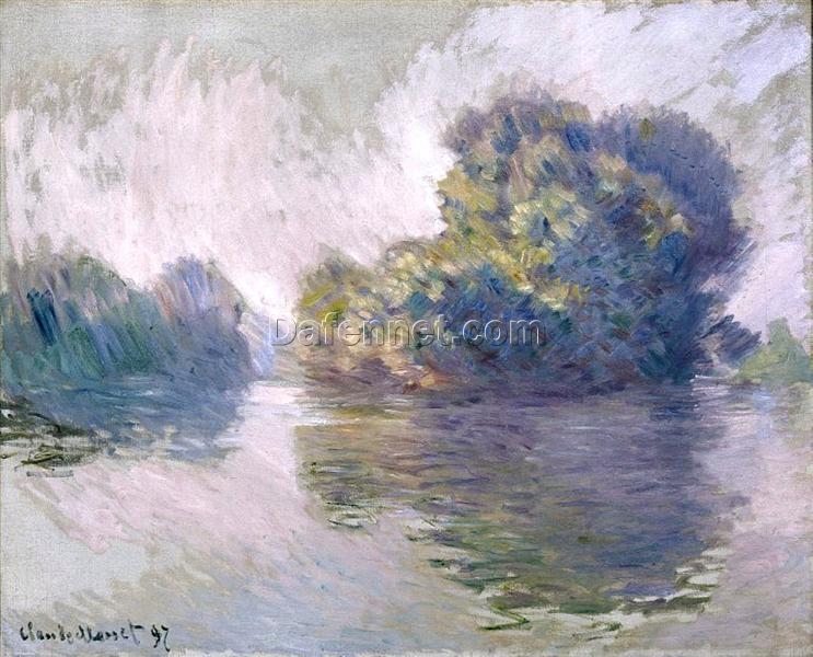 Claude Monet’s Islands at Port-Villez 1897 – Hand-Painted Oil Painting for Home Decor, Dafen Village