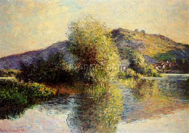 Impressionist Isleets at Port-Villez (1883) by Claude Monet – Custom Oil Painting on Canvas, Dafen Village Masterpiece