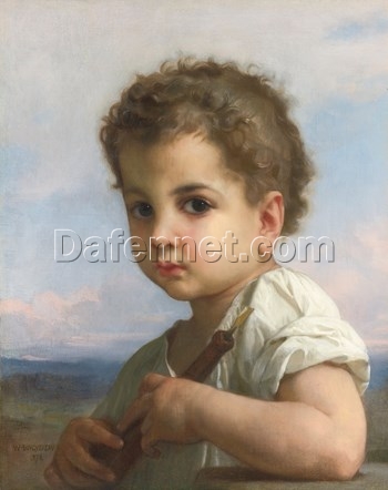 Buy “Joueur de Flute” by William-Adolphe Bouguereau | Custom Oil Painting Reproduction from Dafen Village