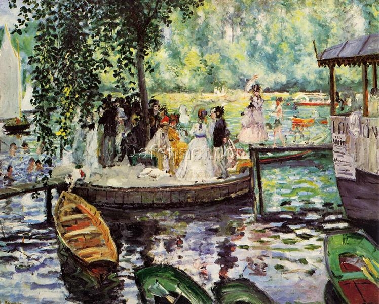 Pierre-Auguste Renoir “La Grenouillère” 1869 – Oil Painting Reproduction – Hand-painted Masterpiece from Dafen Village