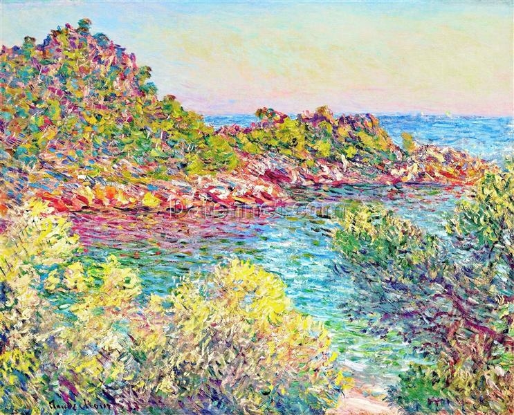 Exquisite Reproduction of Monet’s Landscape near Montecarlo (1883) – Stunning Oil Painting from Dafen Village Artists