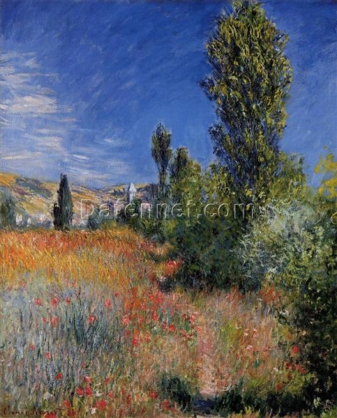 Impressionist Masterpiece: Landscape on the Ile Saint-Martin by Claude Monet (1881) – Hand-Painted Oil Painting from Dafen Village