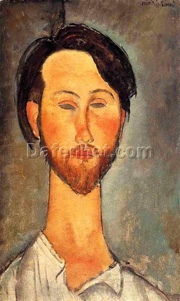 Amedeo Modigliani “Leopold Zborowski” 1918 – Authentic Oil Painting Reproduction | Elegant Canvas Art from Dafen Village