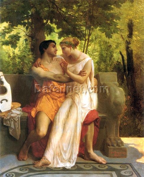 Reproduction of “Idyll” by Bouguereau | Elegant Oil Painting for Home Décor from Dafen Village Studio