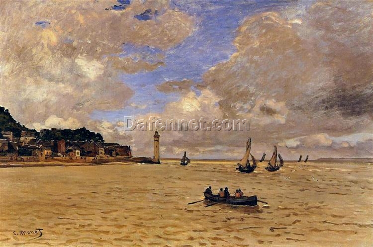 Claude Monet’s Lighthouse at the Hospice (1864) Oil Painting – Premium Quality Reproduction from Dafen Village Studio