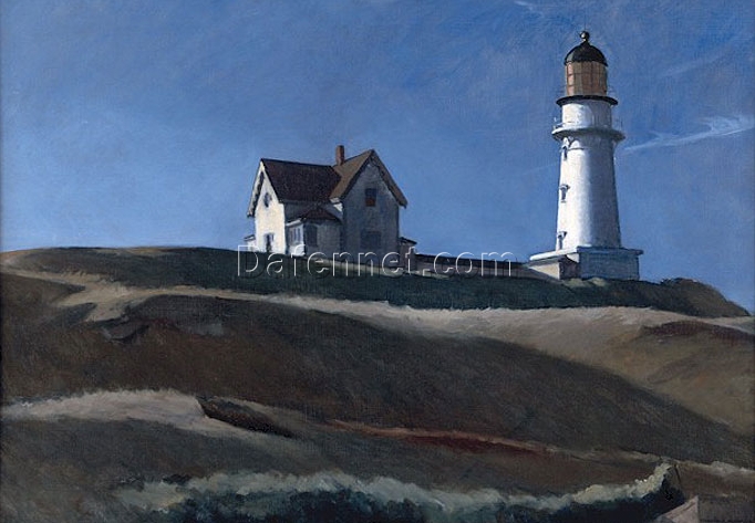 Lighthouse Hill” by Edward Hopper 1927 – Hand-Painted Oil Painting Reproduction | Fine Art Canvas from Dafen Village