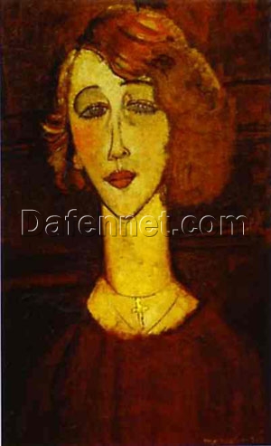 Amedeo Modigliani “Lolotte” 1916 – Authentic Oil Painting Reproduction | Elegant Canvas Art from Dafen Village