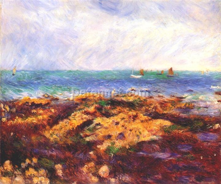 Renoir “Low Tide at Yport” 1883 – Premium Oil Painting Reproduction from Dafen Village Art Studio