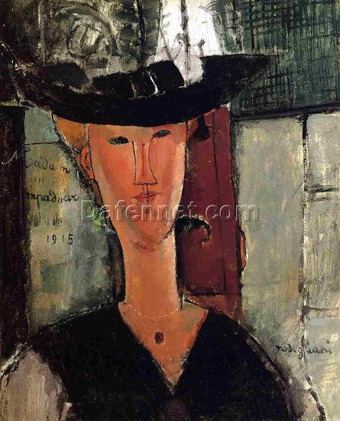 Madame Pompadour” by Amedeo Modigliani – Hand-Painted Oil Painting Reproduction on Canvas | Fine Art from Dafen Village