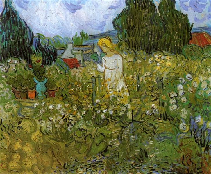 Vincent van Gogh’s Mademoiselle Gachet in Her Garden (1890) – Custom Oil Painting from Dafen Village Professional Artists