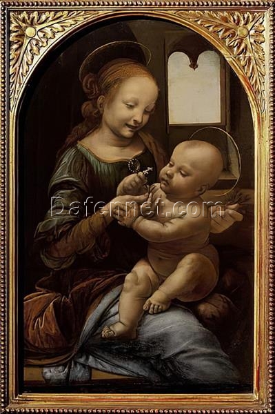 Leonardo da Vinci “Madonna Benois” c.1478 – Custom Oil Painting Reproduction on Canvas | Premium Artwork from Dafen Village