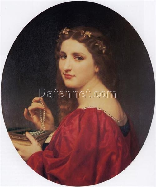 Marguerite” by Bouguereau | Hand-painted Oil Painting Reproduction of 1868 Masterpiece