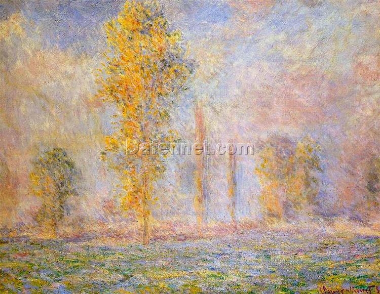 Claude Monet’s Meadow at Giverny (1888) – High-quality Oil Painting | Impressionist Nature Scene | Dafen Village Studio