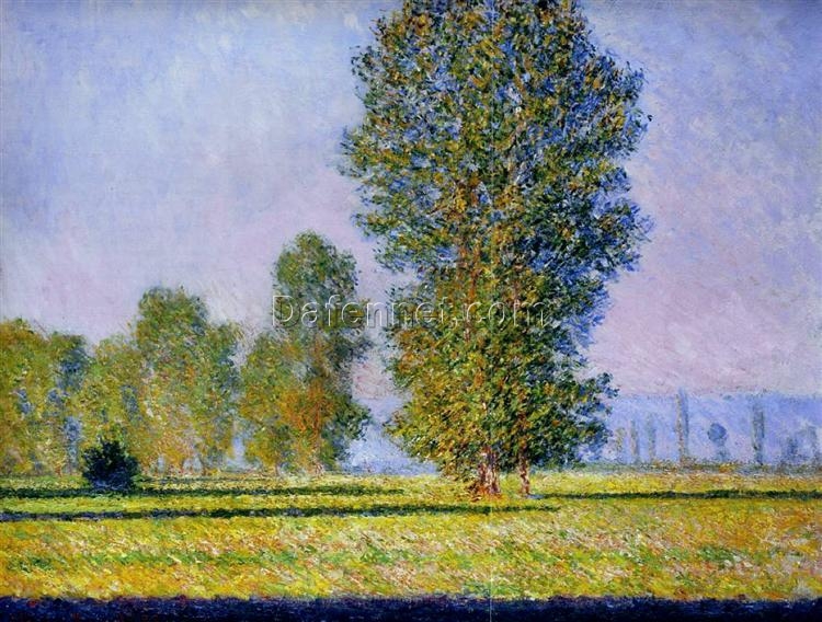 Impressionist Meadow at Limetz (1888) Oil Painting by Claude Monet | Dafen Village Studio Custom Art Piece